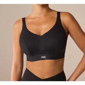 Panache Endurance Wired Sports Bra Black 34 DDD High Impact Supportive Workout